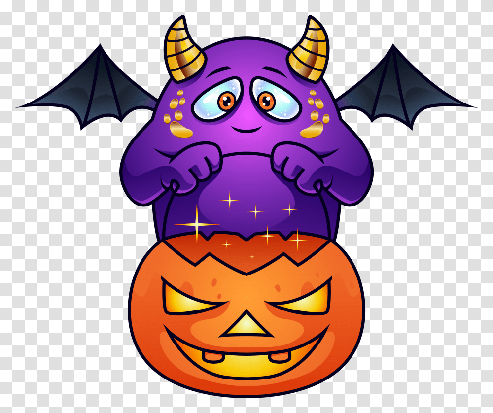 Cute Halloween Monster Free Halloween Monster Clipart, Mammal, Animal, Wildlife, Dragon Transparent Png
