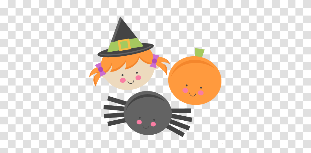 Cute Halloween Monsters Witch Pumpkin Spider Scrapbook Cut, Apparel, Snowman, Outdoors Transparent Png