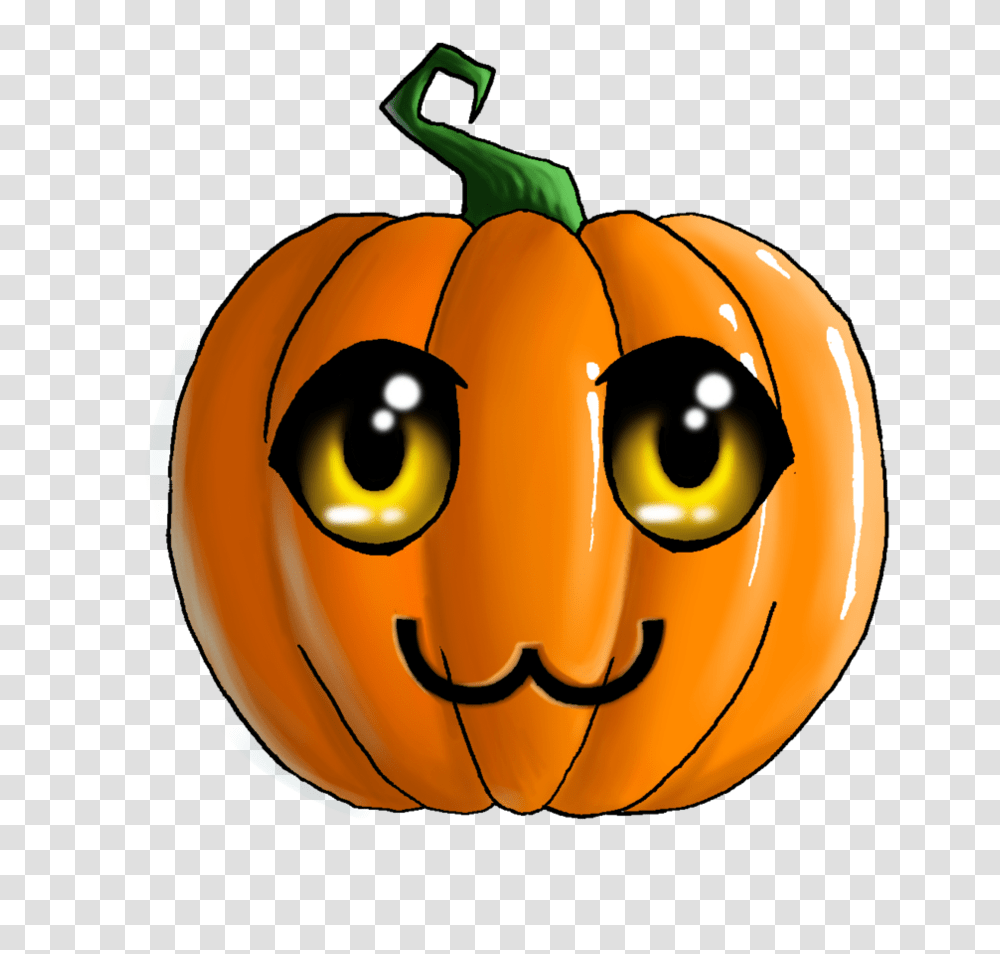 Cute Halloween Pumpkin Clip Art Clip Art, Plant, Vegetable, Food, Helmet Transparent Png