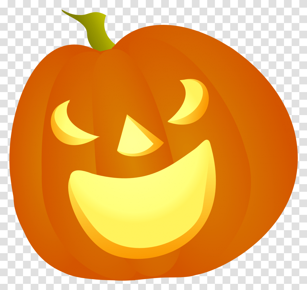 Cute Halloween Pumpkin Clipart Halloween Pumpkin Clipart, Vegetable, Plant, Food, Produce Transparent Png
