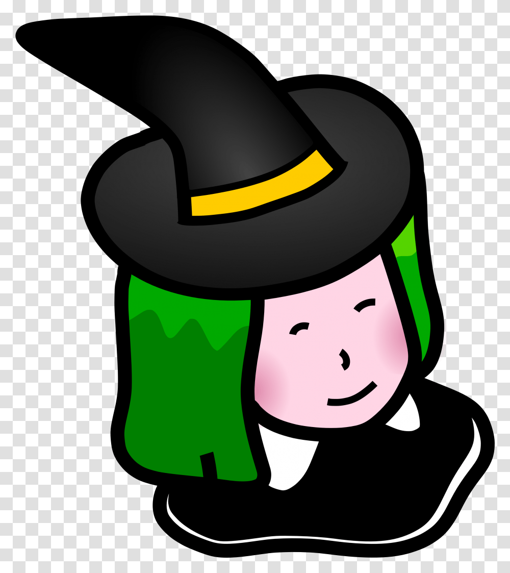 Cute Halloween Witch Clipart Halloween Strega Disegni Colorata, Clothing, Apparel, Hat, Party Hat Transparent Png