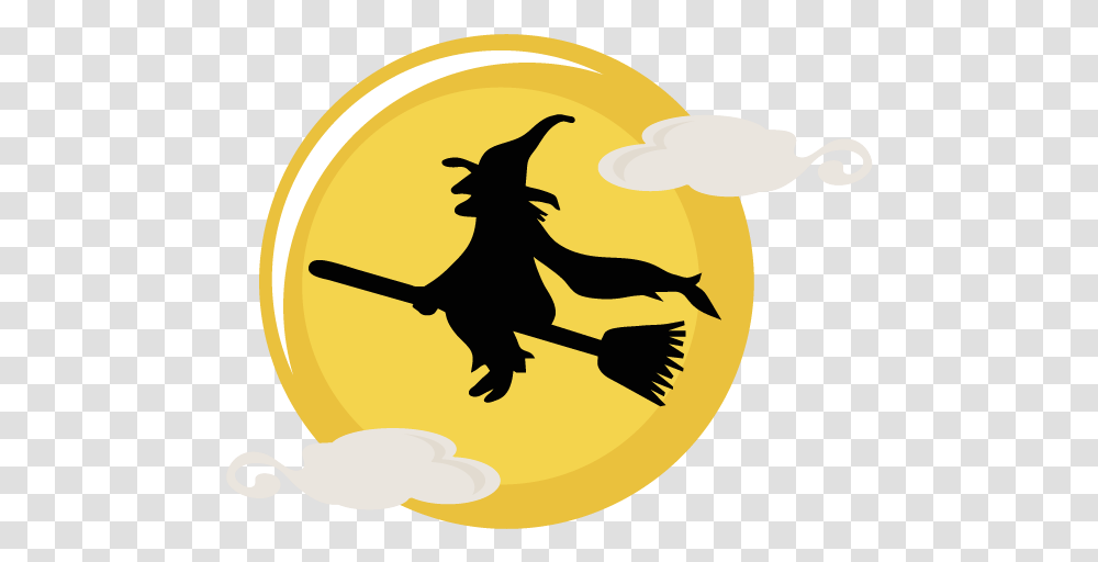 Cute Halloween Witch Picture Black Witch Halloween Clipart, Logo, Symbol, Bird, Animal Transparent Png