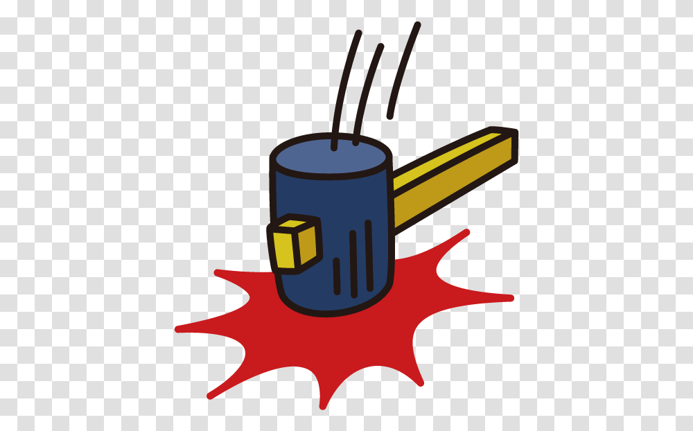 Cute Hammer Cartoon Hq Image Free Clipart Cartoon Hammer, Weapon, Weaponry, Bomb, Dynamite Transparent Png