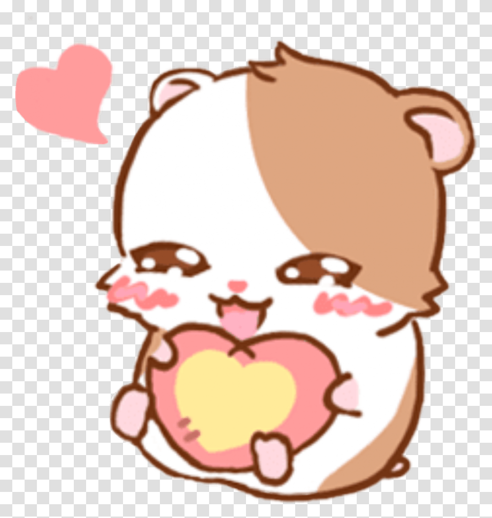 Cute Hamster Sticker By Mah Sister Kawaii Cute Overlays, Birthday Cake, Dessert, Food, Face Transparent Png