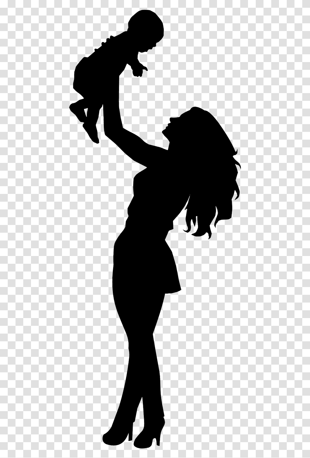 Cute Happy Womens Day, Person, Silhouette, Hand, Ninja Transparent Png