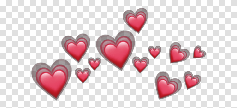 Cute Heart Emojis, Light Transparent Png