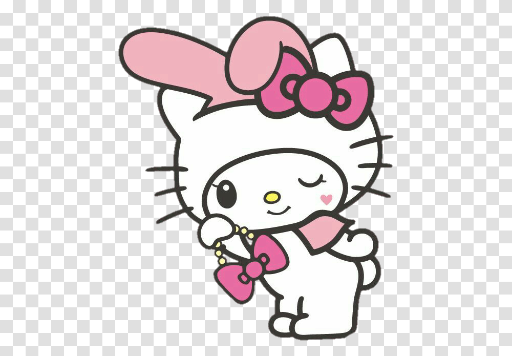 Cute Hellokitty Mymelody Cosplay Cute Hello Kitty, Chef, Face Transparent Png
