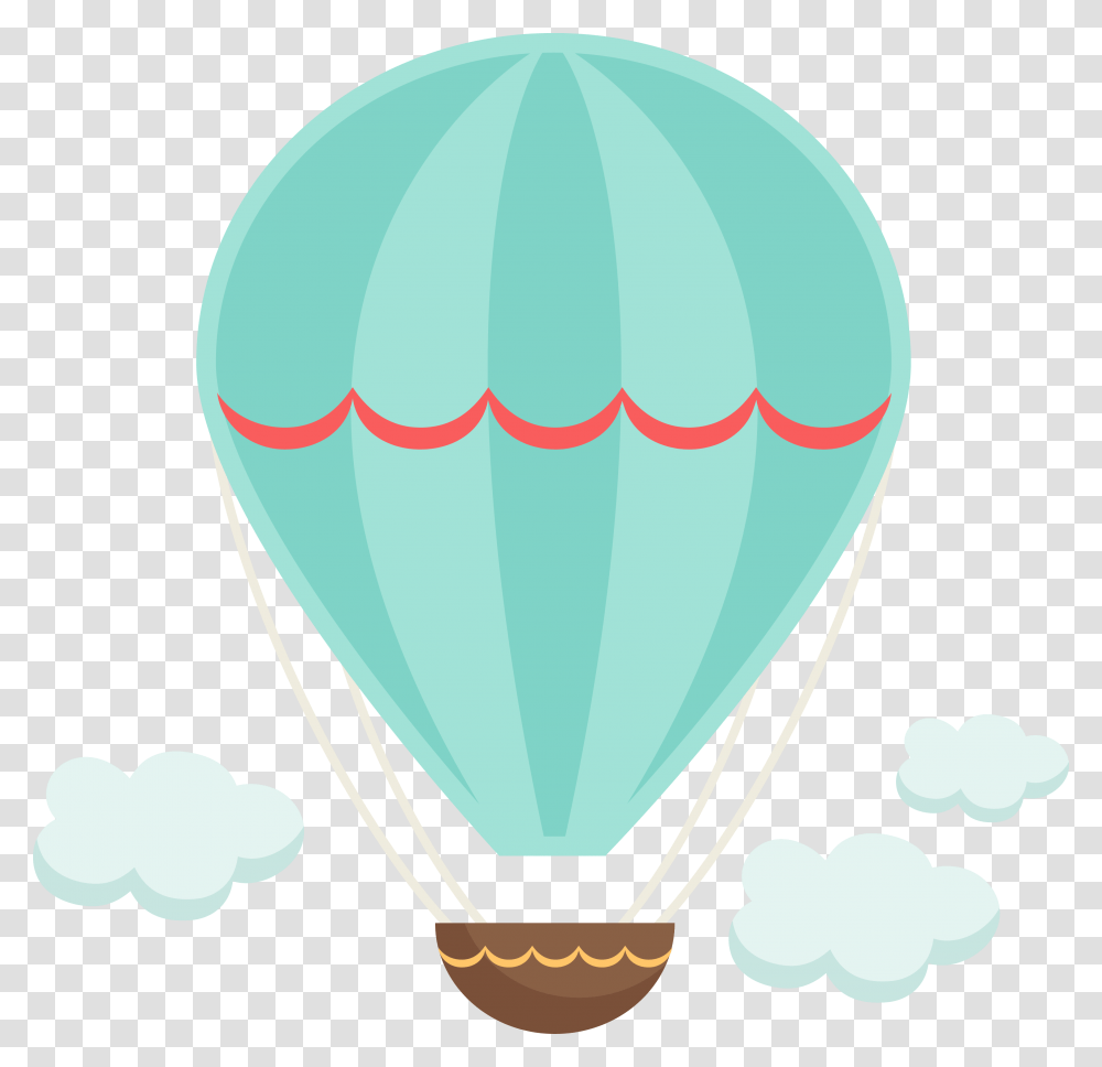 Cute Hot Air Balloon Clipart, Aircraft, Vehicle, Transportation Transparent Png