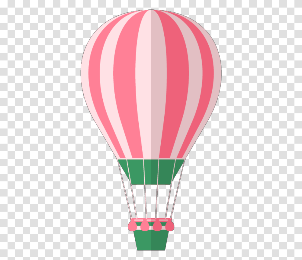 Cute Hot Air Balloon Clipart Hot Air Balloon Pink, Aircraft, Vehicle, Transportation Transparent Png