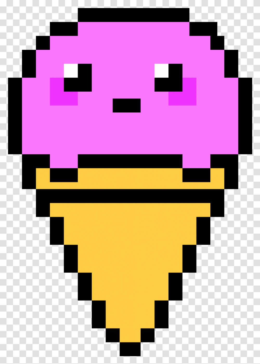 Cute Ice Cream Pixel Art, Pac Man Transparent Png