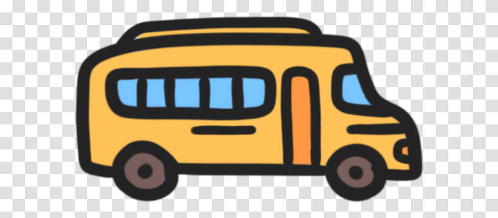 Cute Icon School, Bus, Vehicle, Transportation, School Bus Transparent Png