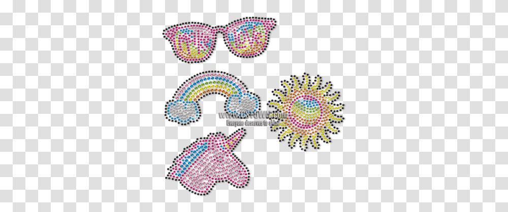 Cute Icon Sunglasses Rainbow Unicorn Ella Rose Wine, Pattern, Rug, Graphics, Art Transparent Png