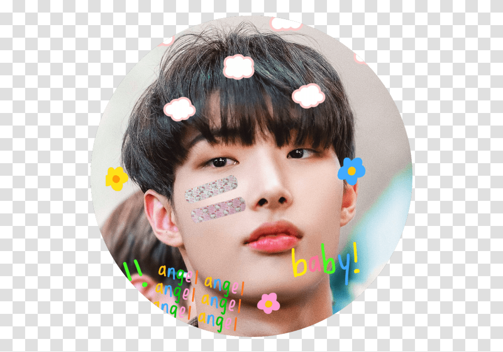 Cute Icons Icon Kpop Aesthetic Hair Design, Face, Person, Human, Disk Transparent Png
