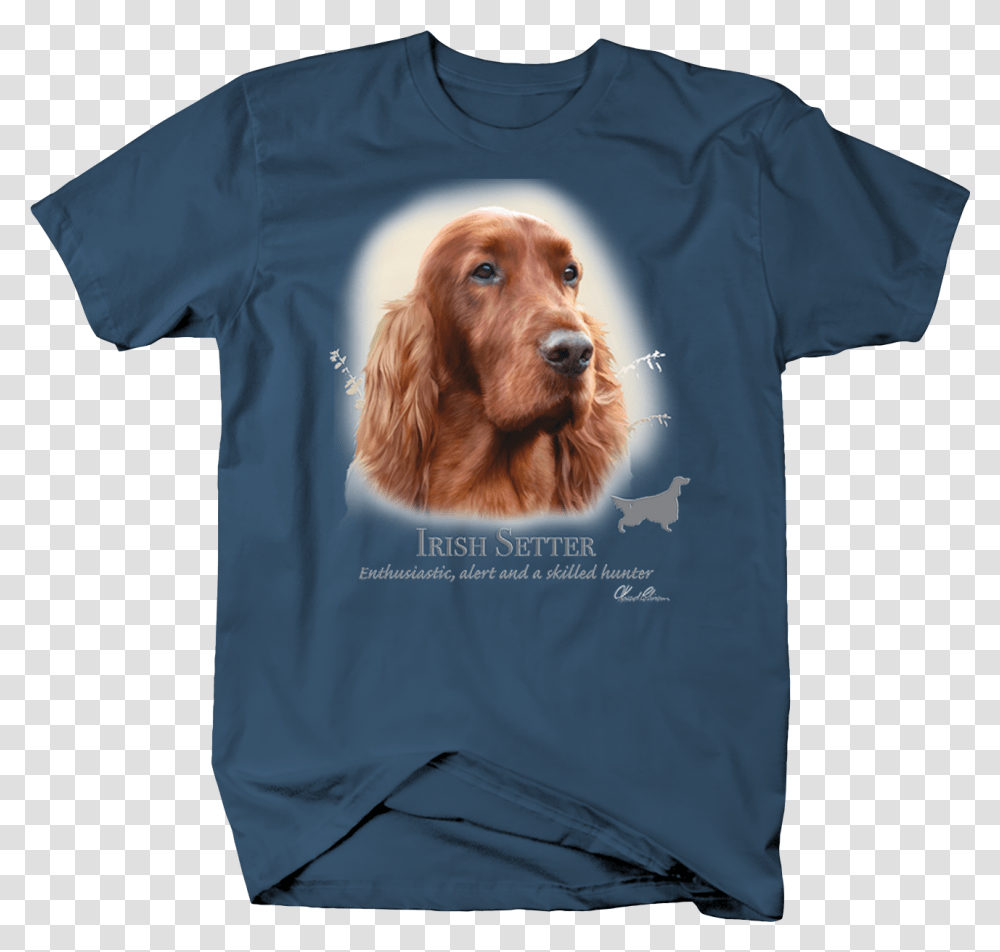 Cute Irish Setter Dog Head Looking Shirt Quote T Shirt, Apparel, Pet, Animal Transparent Png