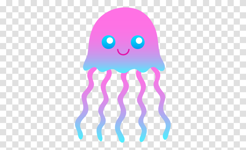 Cute Jellyfish Clip Art Clipart And Graphics, Invertebrate, Sea Life, Animal Transparent Png