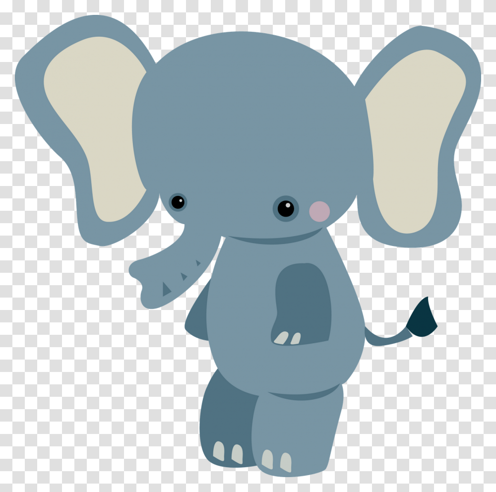 Cute Jungle Animals Hd Elephant Background, Figurine, Plush, Toy, Mammal Transparent Png