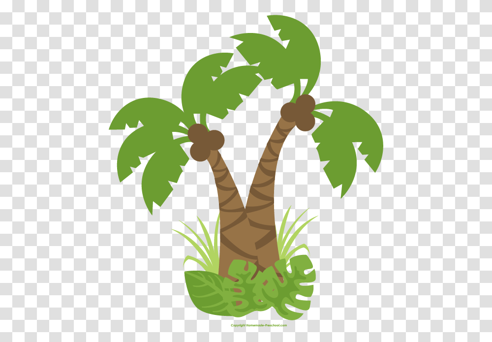 Cute Jungle Clipart, Plant, Tree, Palm Tree, Arecaceae Transparent Png