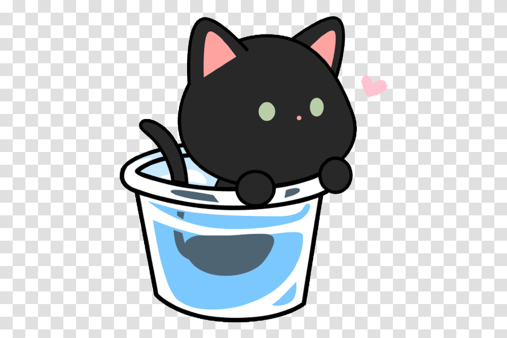 Cute Kawaii Black Cat, Bucket, Sunglasses, Accessories, Accessory Transparent Png