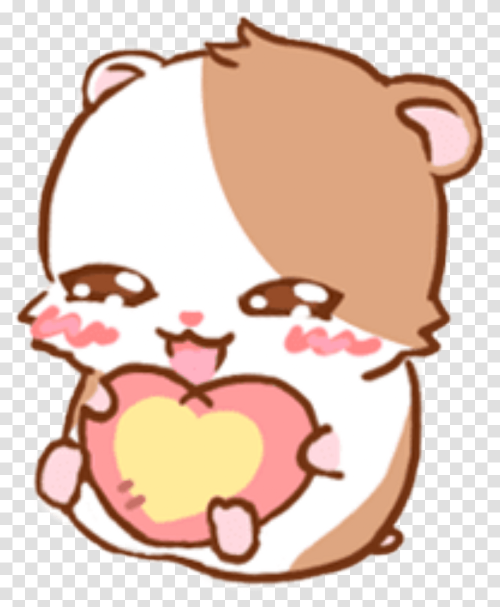 Cute Kawaii Cartoon Hamster, Face, Birthday Cake, Food, Crowd Transparent Png
