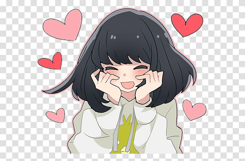 Cute Kawaii Lovely Anime Blushing Blushing Anime Girls In Love, Comics, Book, Manga Transparent Png