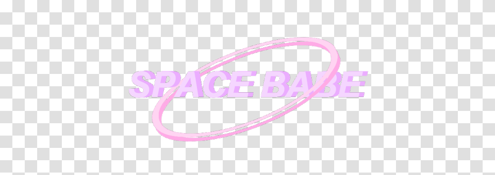 Cute Kawaii Typography Space Pink Pastel Alien Pale, Logo, Trademark Transparent Png