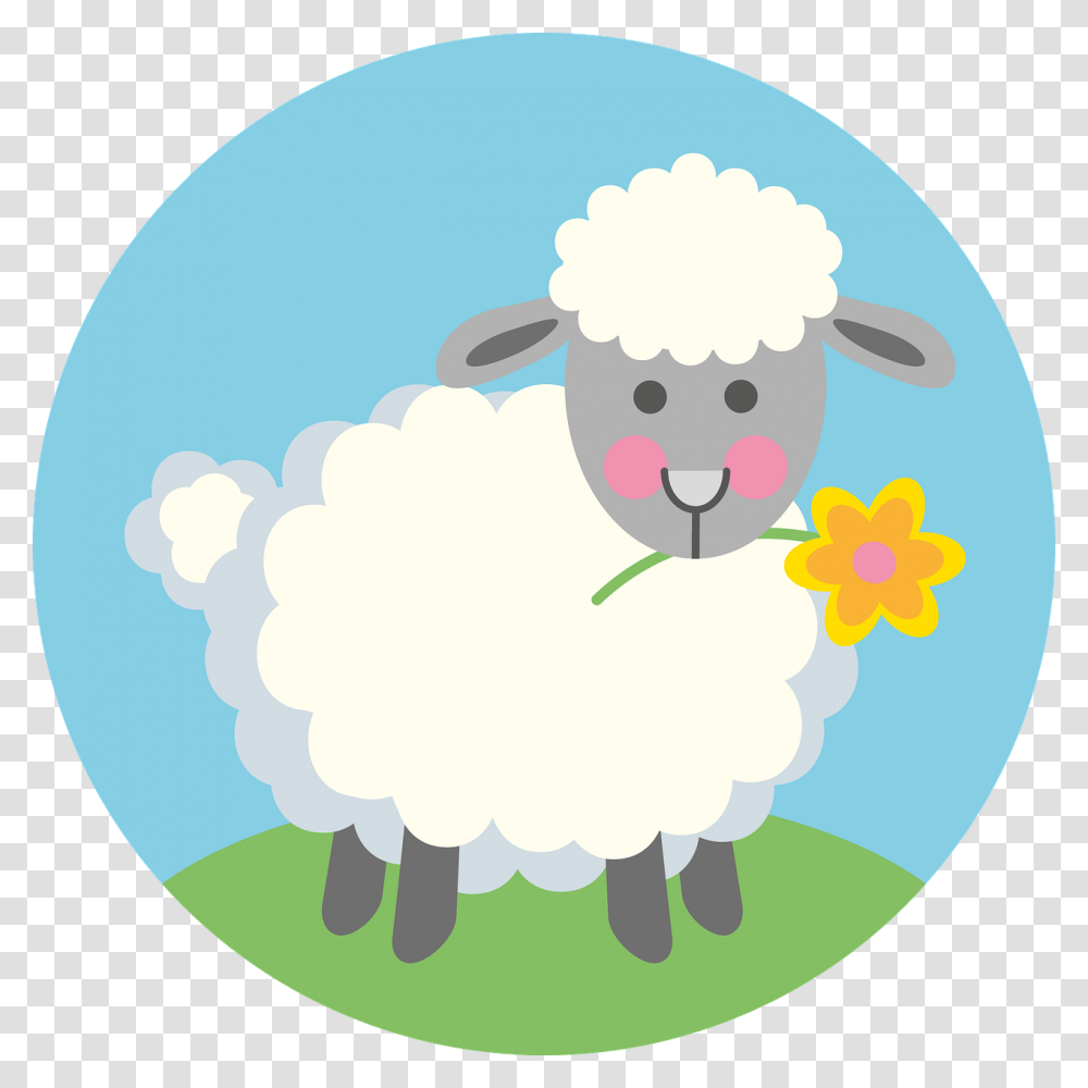 Cute Lamb Clipart, Sheep, Mammal, Animal Transparent Png