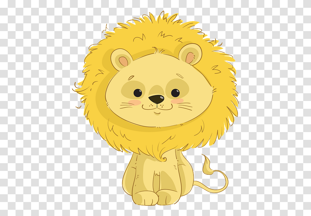 Cute Lion Clipart, Animal, Mammal, Label Transparent Png