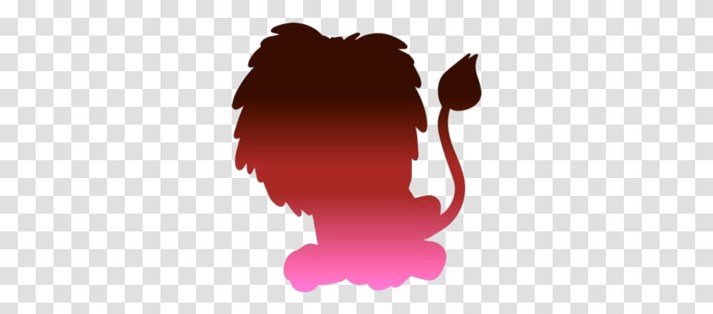 Cute Lion Silhouette Clipart Illustration, Animal, Face, Cupid, Outdoors Transparent Png