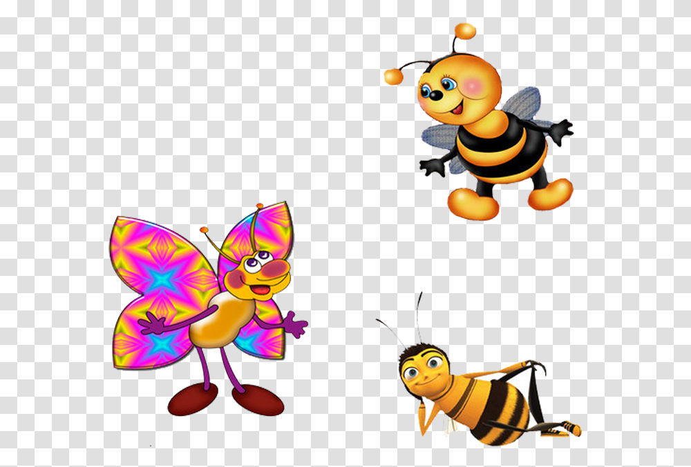 Cute Little Cartoon Bee Bee Movie, Insect, Invertebrate, Animal, Wasp Transparent Png