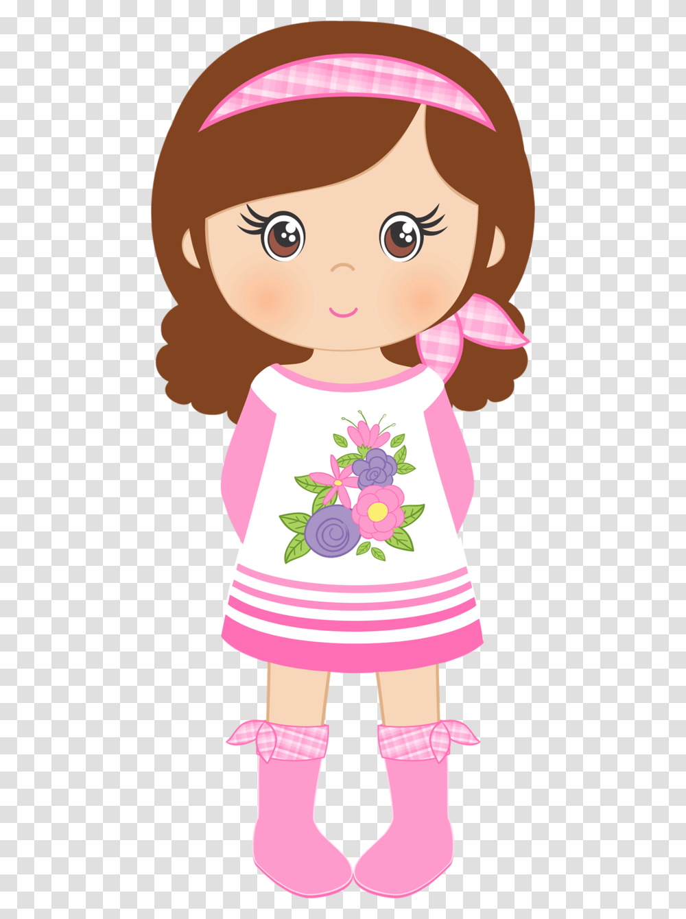 Cute Little Girl Clipart, Doll, Toy, Person, Human Transparent Png