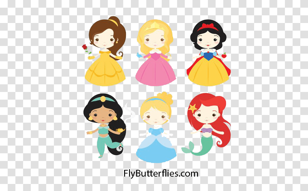 Cute Little Mermaid Flybutterflies, Doll, Toy, Rattle Transparent Png