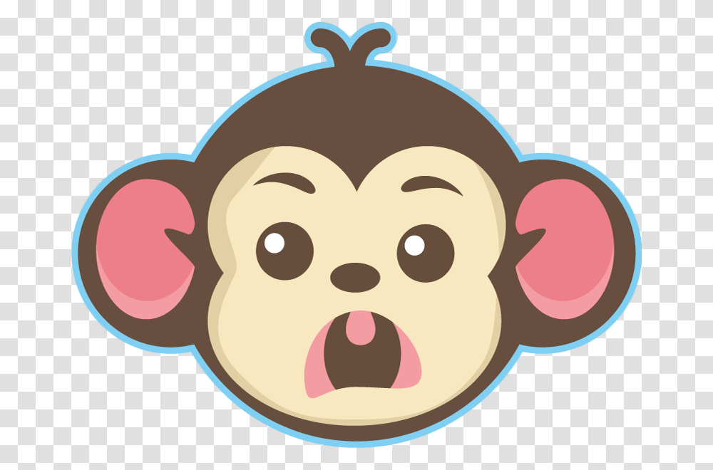 Cute Little Monkey Face, Cookie, Food, Biscuit, Sweets Transparent Png