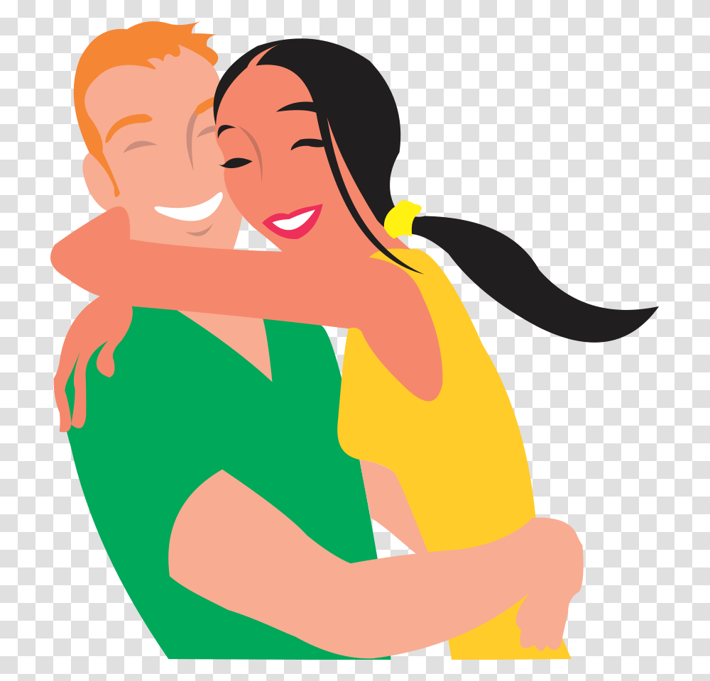 Cute Love Clipart Couple In Love Things I Love, Person, Human, Hug, Dating Transparent Png