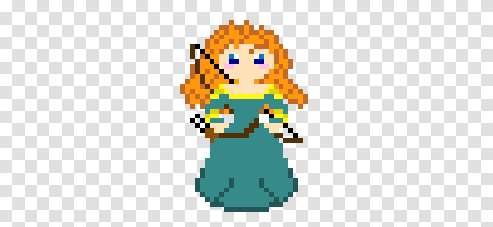 Cute Merida Pixel Art Maker, Rug, Pac Man, Minecraft Transparent Png