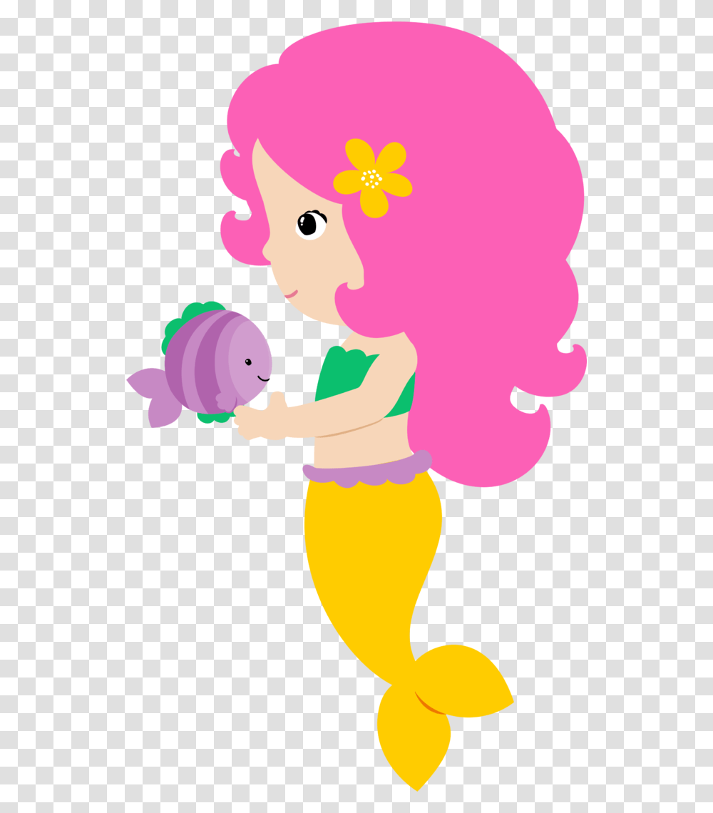 Cute Mermaid Clipart, Person, Human, Baby, Rattle Transparent Png