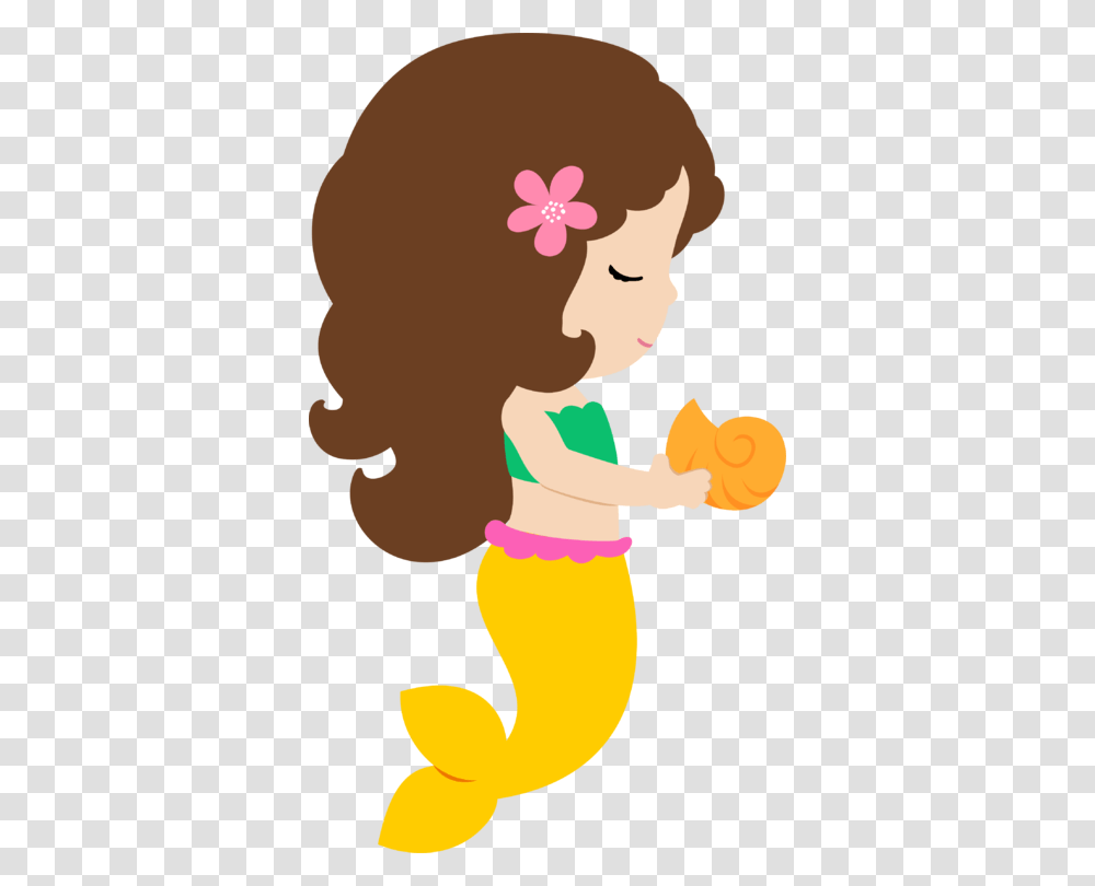 Cute Mermaid, Person, Human, Face, Baby Transparent Png