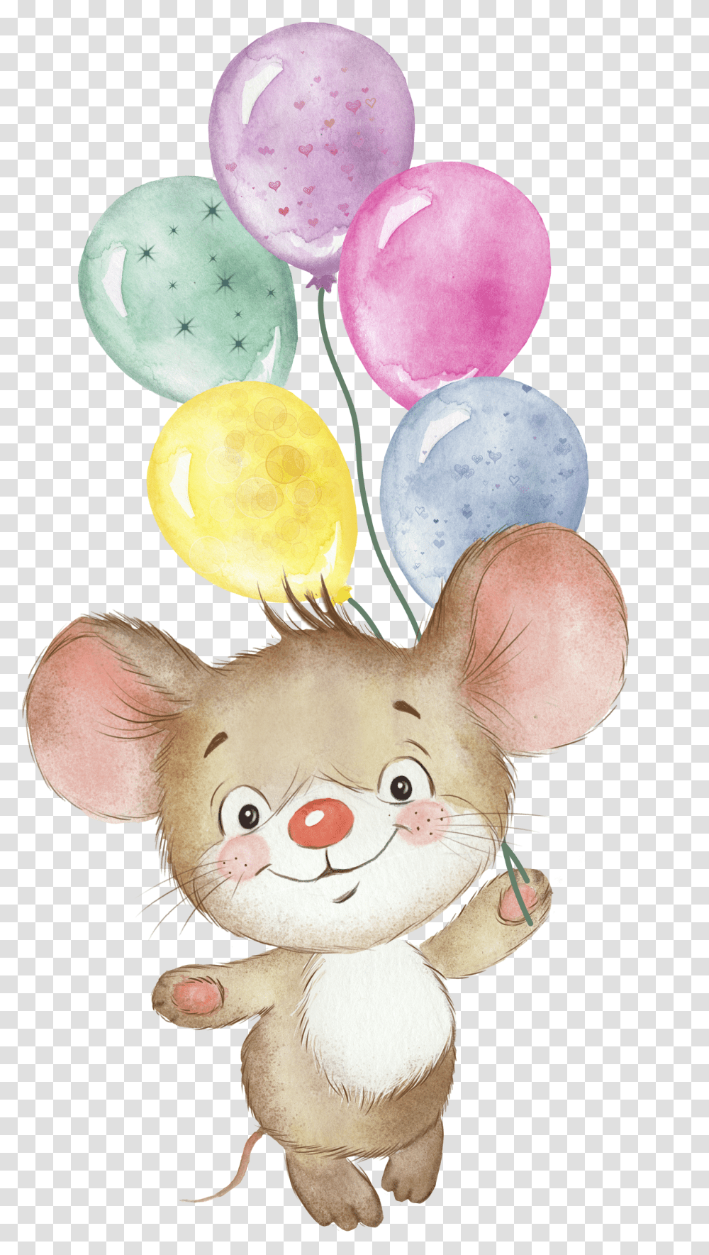 Cute Mice Watercolor Clip Art For Cute Baby Mouse Clipart,  Transparent Png