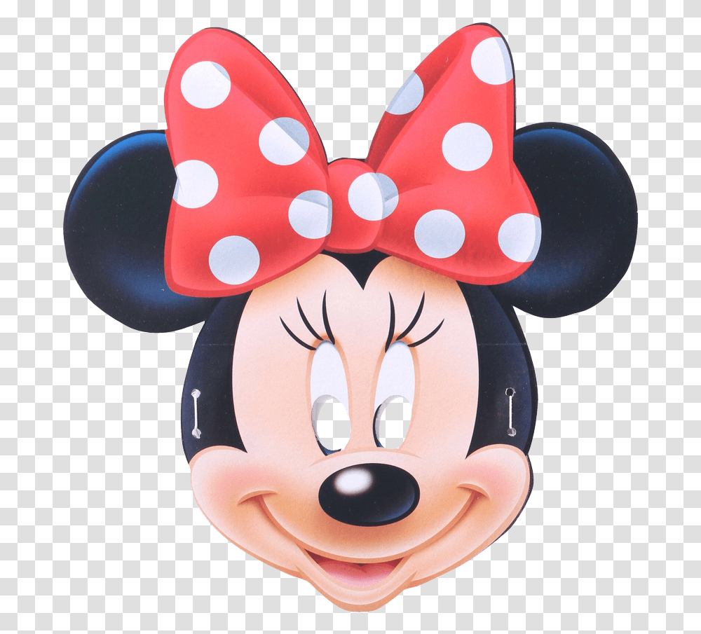 Cute Minnie Mouse Head Minnie Mouse Face Mask, Toy, Pillow, Cushion, Plush Transparent Png