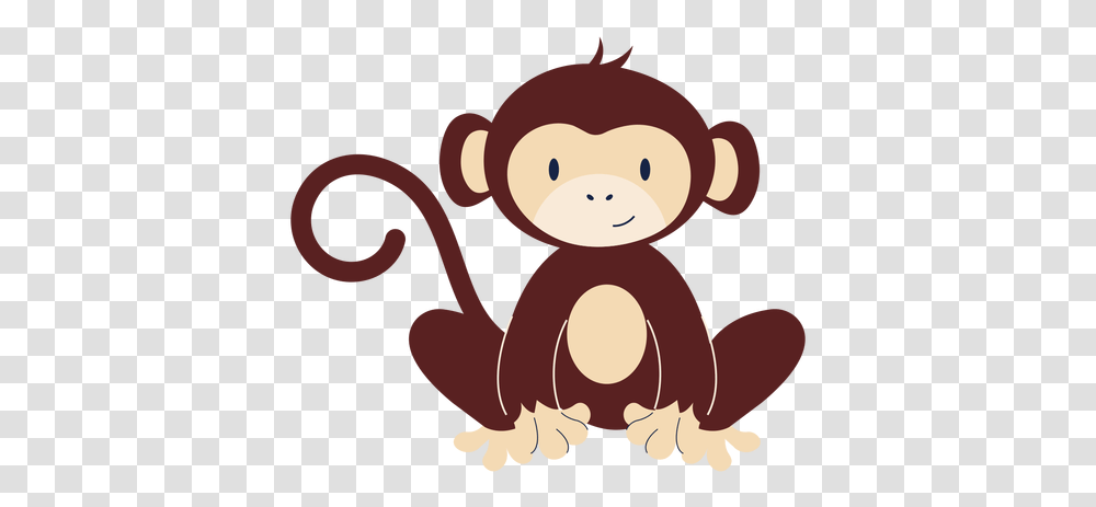 Cute Monkey Animal Flat Macaco Em, Cupid, Toy Transparent Png