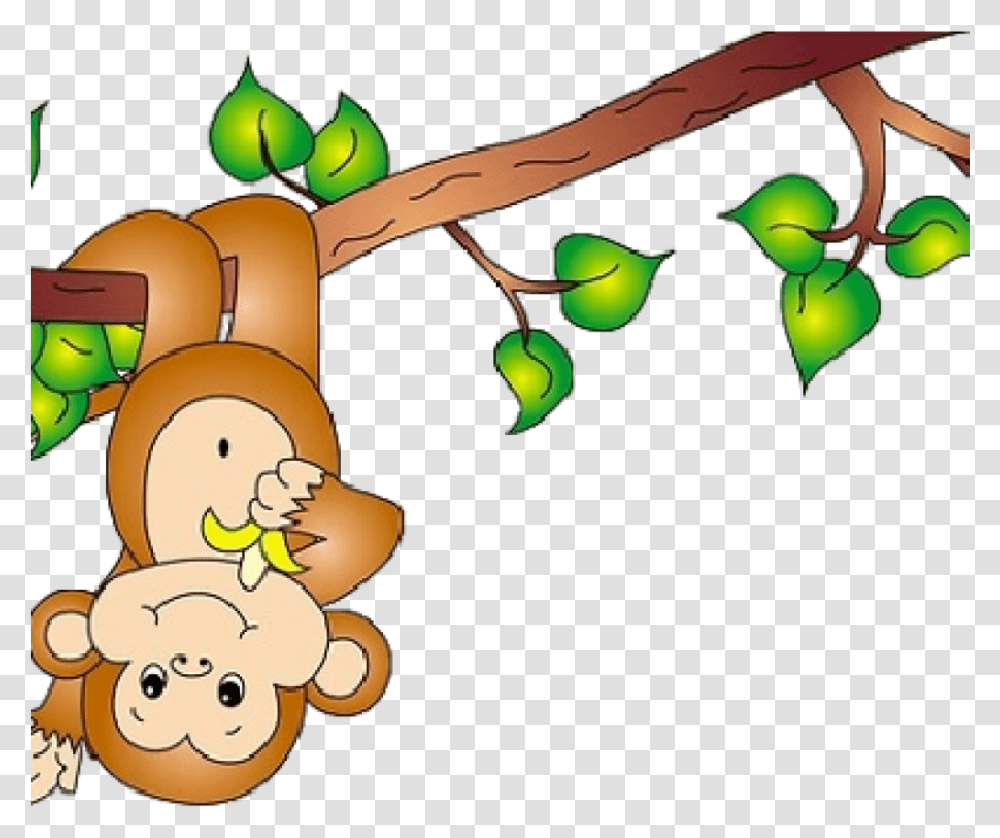 Cute Monkey Clipart Cute Ba Monkey Clipart Clipart Cartoon Monkeys In Tree, Plant, Seed, Grain, Produce Transparent Png