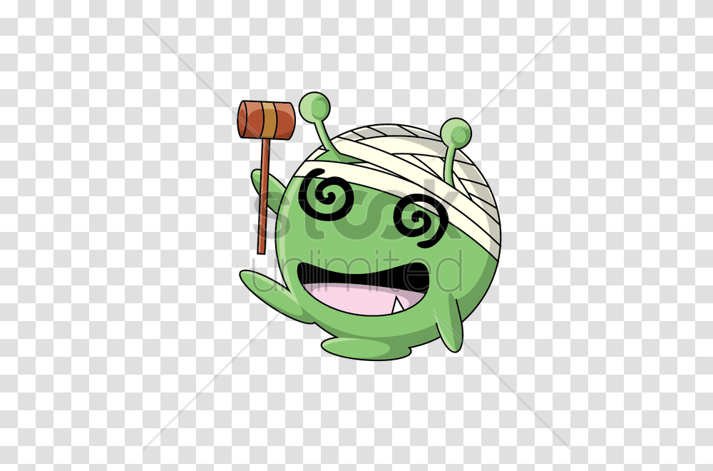 Cute Monster Feeling Dizzy Vector Image, Sport, Bow, Knitting, Croquet Transparent Png