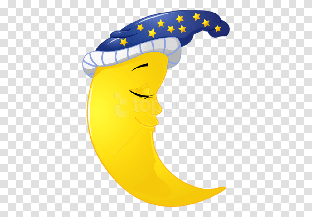 Cute Moon Clipart Cute Moon Clipart Background, Banana, Fruit, Food, Label Transparent Png