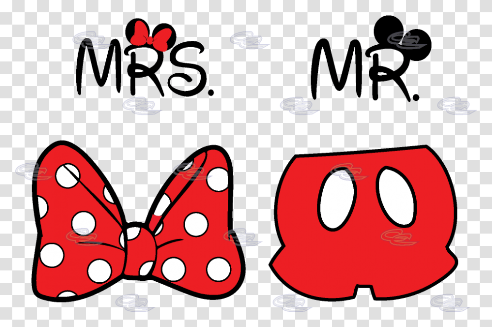 Cute Mr Mrs Matching Shirts Minnie Mouse Polka Dots Mickey Mouse Couple Shirt, Plant, Scissors, Blade, Weapon Transparent Png