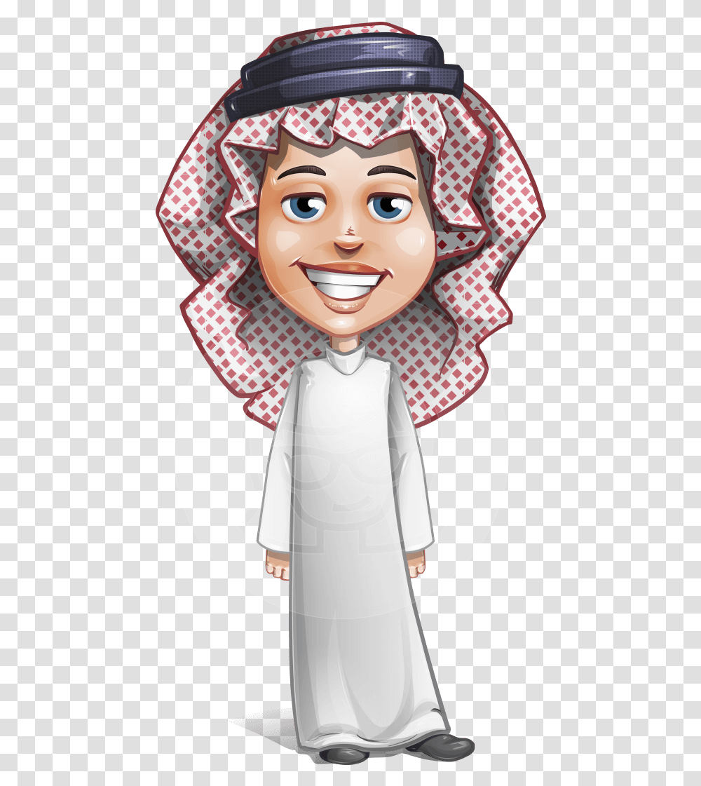 Cute Muslim Kid Cartoon Vector Character Aka Ayman Male Arabian Cartoon Characters, Apparel, Doll, Toy Transparent Png