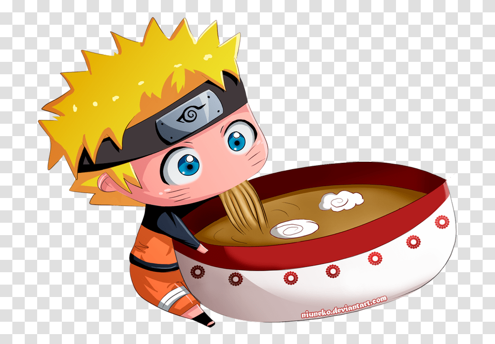 Cute Naruto Eating Ramen, Bowl, Meal, Food, Dish Transparent Png