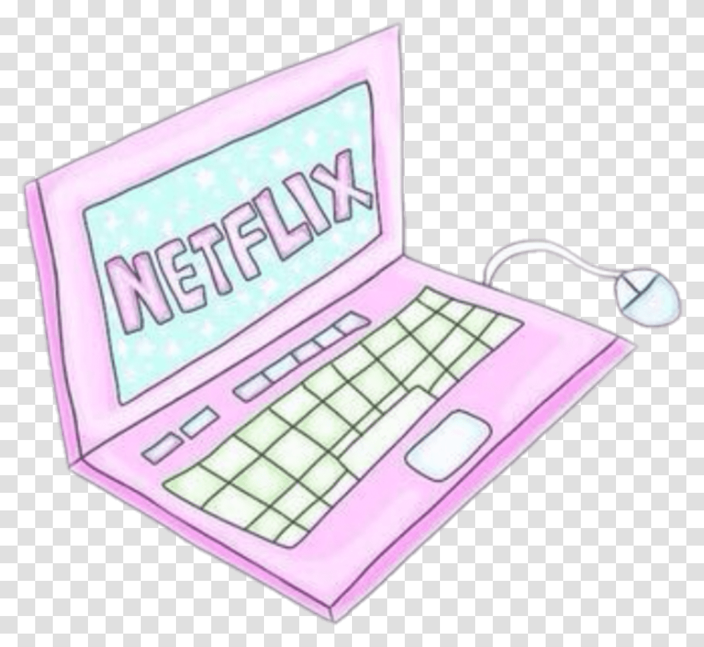 Cute Netflix Icon Aesthetic Blue Imagens Tumblr De Computador, Pc, Computer, Electronics, Laptop Transparent Png