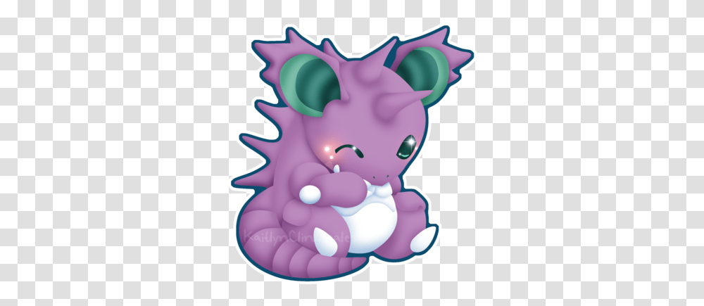 Cute Nidoking, Purple, Ornament, Graphics, Art Transparent Png