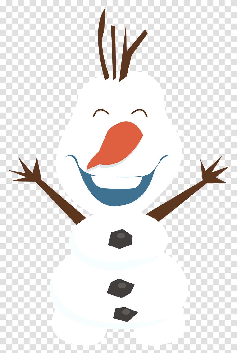 Cute Olaf, Snowman, Winter, Outdoors, Nature Transparent Png