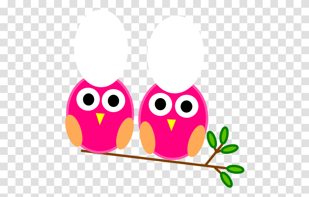 Cute Owl On Tree Clipart Image Download Pink Owls On Owl Clip Art, Pac Man Transparent Png