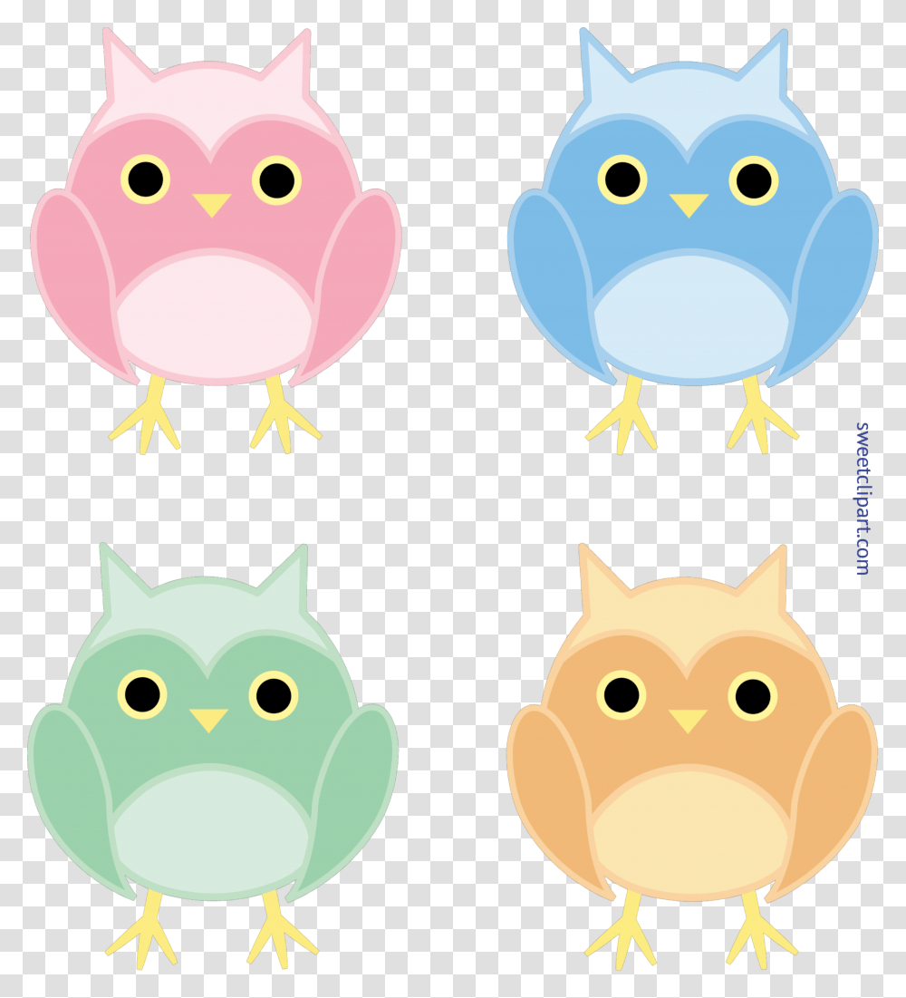 Cute Owls Set Clip Art, Pig, Mammal, Animal, Hog Transparent Png